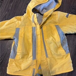 GAP Yellow and Gray Kids Raincoat
